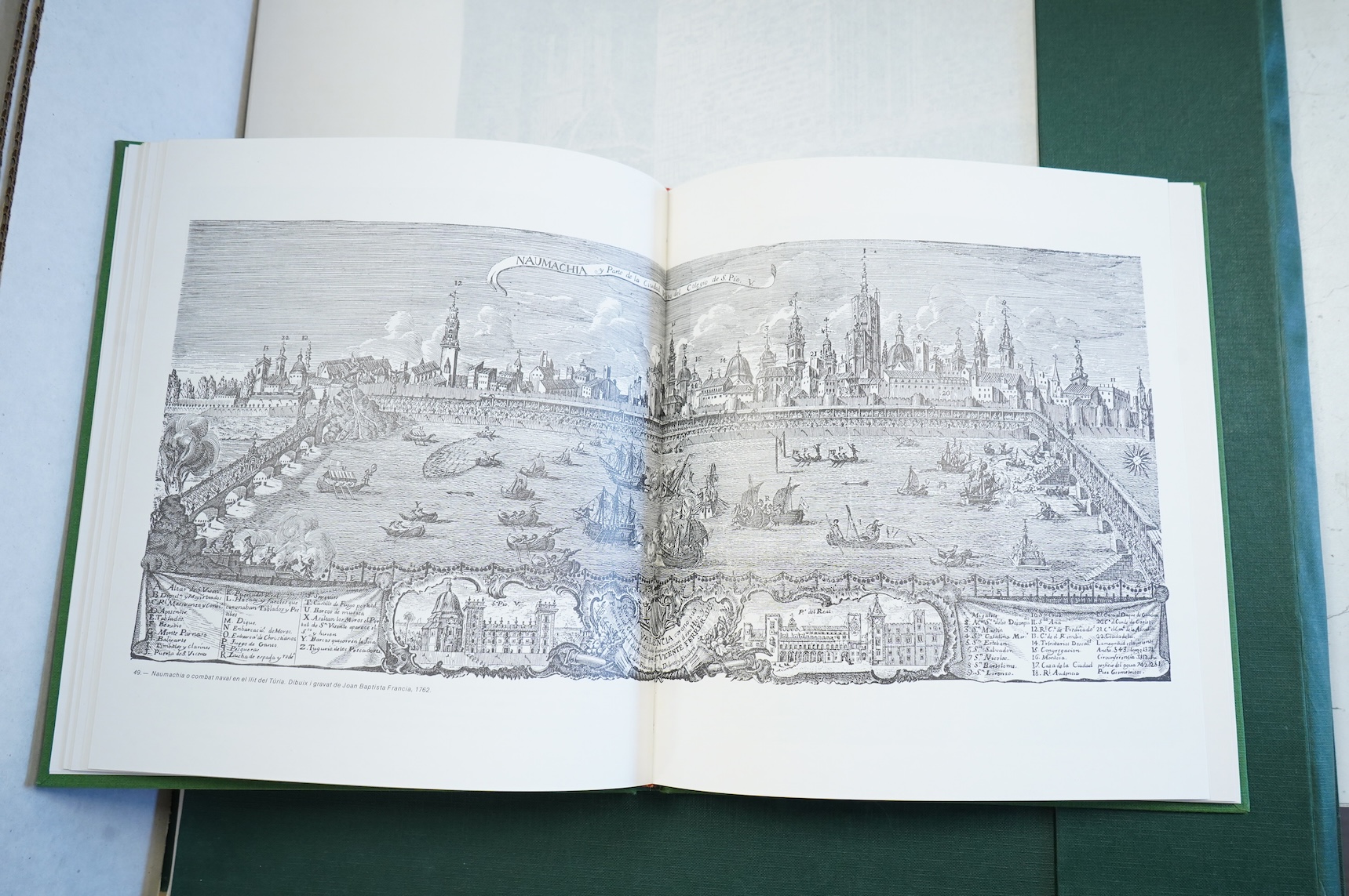 Valencia folio of twelve engravings with book-66cm x 49cm.